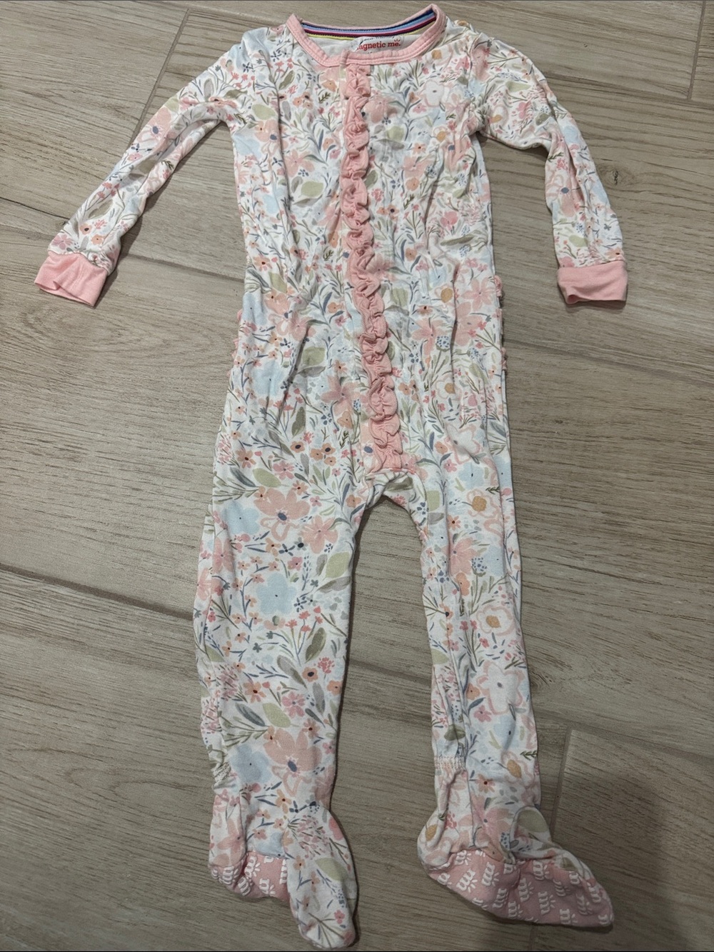 Magnetic Me Charlotte Modal Magnetic Parent Favorite Footie w/Ruffle 9-12 months